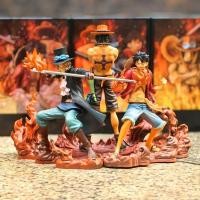 ราคา One Piece Three Brothers Ace Sabo Luffy Figure Group Power Model เครื่องประดับของขวัญ (27266250361)