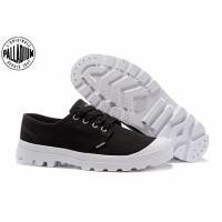 ราคา ของแท้ 100% PALLADIUM Low-top Black White รองเท้าผ้าใบสําหรับบุรุษและสตรี 35-45 (28531713954)