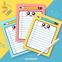 ราคา กระดาษโน๊ต ขนาดA5 ลายน่ารักๆ (20175312381)