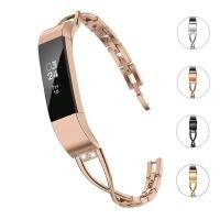 ราคา Bling Straps ใช้งานร่วมกับ Fitbit Alta และ Fitbit Alta HR, ผู้หญิงสแตนเลสสตีลเปลี่ยนแหวนเครื่องประดับสร้อยข้อมือกําไลข้อมือสายรัดข้อมือสําหรับ Fitbit Alta/Alta HR (42877218580)