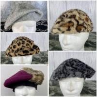 ราคา รวมหมวก เบเร่ต์ beret hat วูลเทา และ สีไวน์ หมวกมือสองupdate (18164138045)