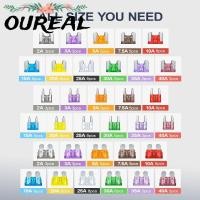 ราคา OUREAL 180 ชิ้นรถฟิวส์ Assortment Kit, 60 Micro ฟิวส์อัตโนมัติ 60 มาตรฐานใบมีดฟิวส์รถยนต์ฟิวส์อัตโนมัติชุดสารพัน, 60 มินิฟิวส์รถ Assortment 11 ข้อมูลจําเพาะ ฟิวส์ชุด (52451212009)