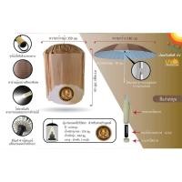 ราคา กลดพระธุดงค์, กลดพระ สีแก่นขนุน (ครบชุดพร้อมร่ม) (4677538374)