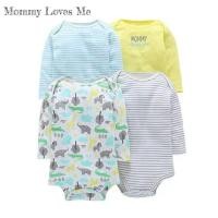 ราคา ชุดบอดี้สูทเด็ก ชุดแขนยาว 4 in 1 - Velvet Baby - Mommy Loves Me Motif (28465146015)