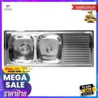 ราคา ซิงค์ฝัง 2หลุม 1ที่พัก LINEA VIVA S120 สเตนเลสBuilt-in Sink 2B1D LINEA VIVA S 120 SS (19847693099)
