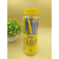 ราคา ปากกา ปากกาหมึกน้ำมัน GIMMY หมึกสีน้ำเงิน 0.5มม.กระป๋อง 30ด้าม (7450419858)