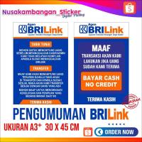ราคา สติ๊กเกอร์ประกาศ BRILink ขนาด A3 ที่ดีที่สุด สติ๊กเกอร์พิมพ์ลาย (50252945176)