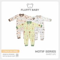 ราคา FLUFFY จั๊มสูท MOTIF (แพ็ค 3 ตัว) KDS SWL SML (24708039457)