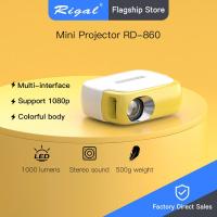 ราคา Rigal โรงงานขายตรงโปรเจคเตอร์ในครัวเรือน Projection Wall โฮมเธียเตอร์แบบพกพารองรับ 1080p Mini Projector (24047732384)
