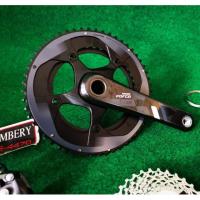 ราคา ขาจานเสือหมอบ​คาร์บอน​ยี่ห้อ​sram รุ่น force​22. ขนาดขาจาน 165 มม (2626052295)