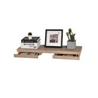 ราคา Delicato ชั้นไม้ซ่อนขามีลิ้นชัก 2 ช่อง GRAYSON ขนาด23.5X90X5ซม. สีไม้โอ๊ก GE001 (15521288678)