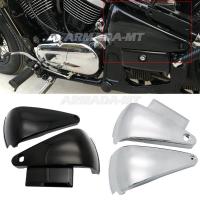 ราคา Motorcycle Battery Side Covers Accumulator Frame Guard Fairing For Kawasaki Vulcan 400/800 VN400 VN (44852398344)