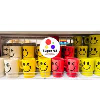 ราคา แก้วน้ำมัคเซรามิค รอยยิ้ม หลากสีสัน (7094852955)