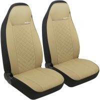 ราคา GIANT PANDA ผ้าคลุมเบาะหน้าสําหรับที่นั่งถัง, ผ้าคลุมเบาะหนังเทียม Universal สําหรับรถยนต์ส่วนใหญ่ SUV และ Mini Van (สีเบจ) LBG0 (55053162653)