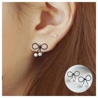 ราคา ต่างหูโบว์ห้อยมุก (22830830)