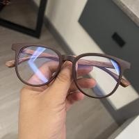 ราคา แว่นตาสายตาสั้น กรอบใส ขาลายไม้ สีฟ้า (20091277126)