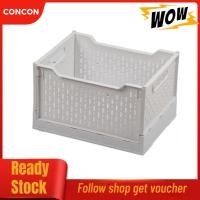 ราคา Concon AUNMAS ตะกร้าพลาสติกแบบพับได้วางซ้อนกันได้แบบพกพาลังออแกไนเซอร์ถังพร้อมล้อสำหรับบ้าน (47901266738)