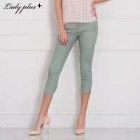 ราคา Lady Plus กางเกงขายาว 7 ส่วน | Cropped Pants 9726PM กางเกงทำงาน กางเกงทรงสลิม สีเขียวอ่อน (5780626242)