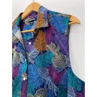 ราคา ผ้าใหม่ LANDS END ไซส์ 18W อกหน้าผ้า 48 นิ้ว ยาว 29 cotton supima แขนกุด เชิ้ตลายดอก (24272940179)