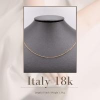 ราคา สร้อยคอทอง 18K (Italy Necklace) 1.19 กรัม (29272912458)