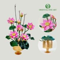 ราคา แจกันดอกบัวประดิษฐ์ ขนาดใหญ่ ดอกบัวบูชาพระ (25265438296)