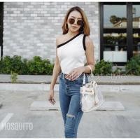 ราคา เสื้อไหล่เฉียง มีสีขาวเท่านั้น (2490599468)