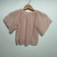 ราคา เสื้อสีชมพูอ่อนปาดไหล่4 (44014858326)