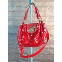 ราคา กระเป๋าสะพายหนังแก้วสีแดง ขนาด 8 * 12 (24157080948)