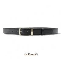 ราคา - เข็มขัดหนังวัวแท้ลาย Saffiano สีดำ พร้อมหัวเข็มขัด #2W0043 (4189257123)