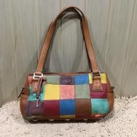 ราคา กระเป๋าสะพายหนังแท้ แบรนด์ Fossil สินค้ามือสอง (3444142517)