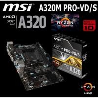 ราคา Mainboard AMD MSI A320M PRO-VD/S (Socket AM4) มือสอง พร้อมส่ง แพ็คดีมาก!!! [[[แถมถ่านไบออส]]] (14827724229)
