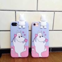 ราคา Moomin เกาะหลัง iPhone 5/5s/se/6/6s/6+/6s+/7/7+ เคสเนื้อtpuนิ่ม คลุมรอบกันกระแทก (280470151)