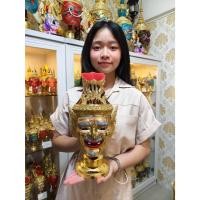 ราคา พ่อแก่ ฤาษี ขนาดกว้างประมาณ 7 - 8 นิ้ว พร้อมฐานทอง งานเรซิ่น ทองเค พร้อมฐานปิดทอง หัวโขน เศียรครู เศียรเทพ ของที่ระลึก (12912467358)
