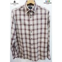 ราคา LANVIN PARIS แท้ เสื้อเชิ๊ตแขนยาวลายสก๊อต (5416247279)