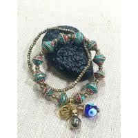 ราคา กำไลหิน☆ข้อมือลูกปัดหินเนปาลแท้☆ร้อยคั่นด้วยหินเฮมาไทต์เจียร (5534519168)