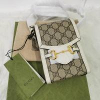 ราคา [สินค้ามือหนึ่ง] Gucci กระเป๋าสะพาย รุ่น New Gucci Horsebit 1955 Mini Bag In GG Supreme Canvas Code: 625615 92TCG 9761 (24813328046)