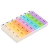 ราคา กล่องใส่ยารายสัปดาห์ 7 วัน 4 เวลา 28 ช่อง ตลับใส่ยา (7514563899)