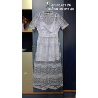 ราคา ส่งต่อ เดรสยาวสีม่วงพาสเทล (29288766835)