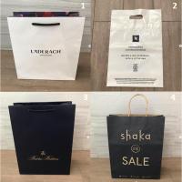 ราคา ถุงกระดาษ ถุง แบรนด์ Laderach , NESPRESSO , Brooks Brothers , Shaka ของแท้ ลายสวยมาก ทรงแข็ง มาจาก shop เลยจ้า ของใหม่ (5478624898)