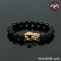 ราคา หินนิลดำ Onyx ขนาด 10 มิล ปี่เซียะกังหันนำโชค หินแท้ 100% หินนิลกาฬ หินสีดำ หินมงคล (2350882603)