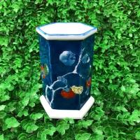 ราคา แจกันทรงหกเหลี่ยม ขนาดสูง 5” #เซรามิคมือสองญี่ปุ่น (3176311116)