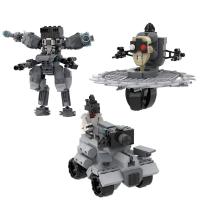 ราคา Blaster Tank&Camera Mech&Flying Buzzsaw Toilet from Skibidi Toilet Cartoon Anime Characters Building Blocks Toys For Kid (22384382563)