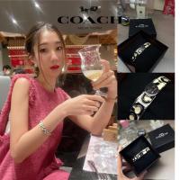 ราคา กำไลข้อมือผู้หญิง แบรนด์Coach Bracelet Hinged Bangkle ของแท้มือสอง (26504730846)