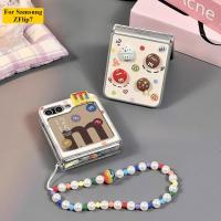 ราคา เหมาะสําหรับ Samsung Galaxy Zflip7 3D สามมิติ Candy เคสโทรศัพท์ Lanyard เปลือกพับสําหรับ ZFlip 6 5 4 3 5G N3Flip MixFlip 2 ฝาครอบป้องกันแบบแข็ง (44118935195)