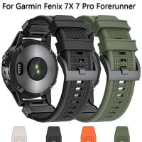 ราคา 22 มม.26 มม.ซิลิโคนสําหรับนาฬิกา Garmin Fenix 7X 7 Pro Solar/6X 6 Sapphire 5 5X Plus 3HR/Epix QuickFit Band สร้อยข้อมือ Correas (28504982858)