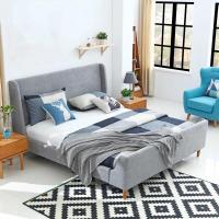 ราคา Corner Bed หัวเตียง ฐานเตียง เลือกสีผ้าหนังได้ โครงไม้จริงแข็งแรงทนทาน (2666420992)