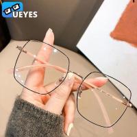ราคา แว่นสายตาสั้น (-50, Short-600) กรอบใหญ่ สายตาสั้น กรองแสง สี่เหลี่ยม แว่นตาแฟชั่นผู้หญิง กรอบแว่นตา (25823830094)