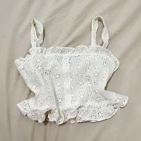 ราคา Coquette เสื้อกล้ามครอปตาไก่สีขาว Size SM (19018915869)