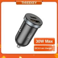ราคา XO-CC56 Fast Charger ในรถยนต์ Charger 30 W Quickly. Usb + Type ลบ C Dual Warranty 1 ปี (28186672647)