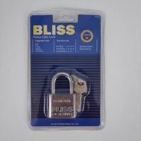 ราคา สะเดาะไม่ได้ กุญแจ BLISS แม่กุญแจเหล็กชุบแข็ง ระบบล๊อคลูกปืน 2 ข้าง ป้องกันกุญแจผี (ขนาด 30 ถึง 60 มม) (25541938409)